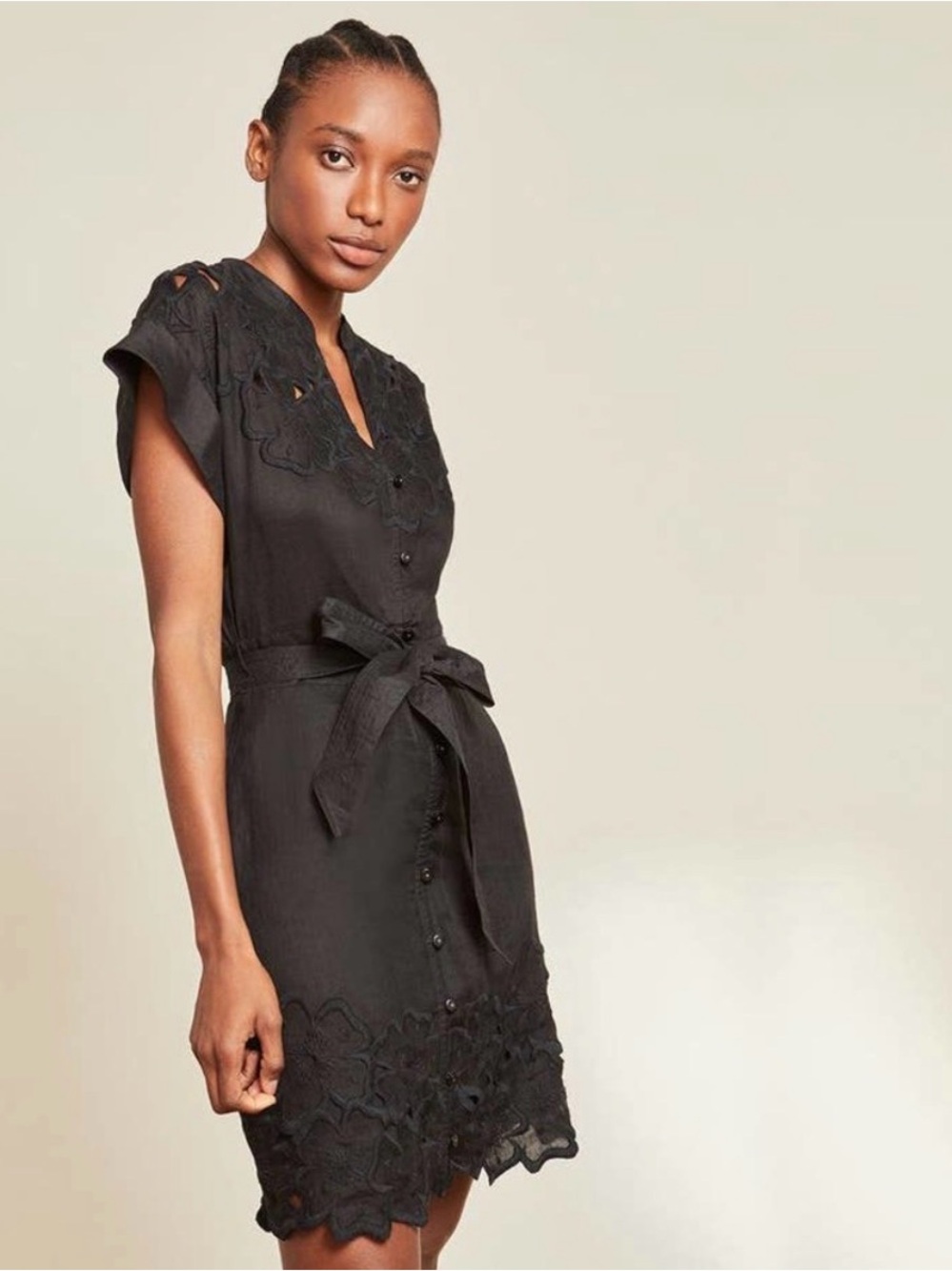 Veronica Beard Archie Floral Appliqué Dress Size 0
